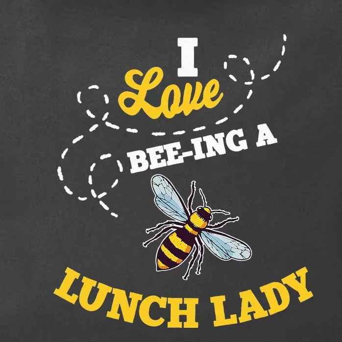 Lunch Lady Bee Lover Cafeteria School Food Service Crew Zip Tote Bag