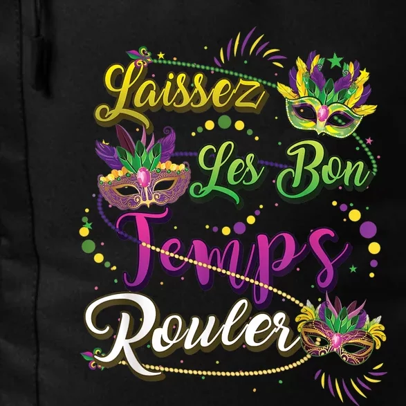 Laissez Les Bon Temps Rouler Mardi Gras Beads Tee Daily Commute Backpack