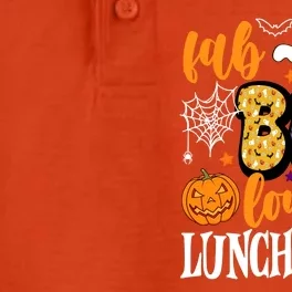 Lunch Lady Boo Halloween Festive Cute Dry Zone Grid Performance Polo