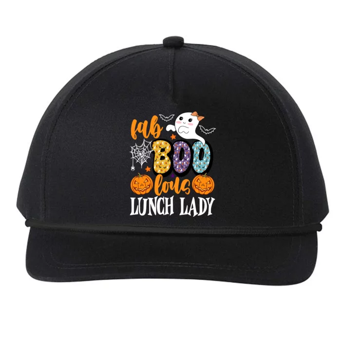 Lunch Lady Boo Halloween Festive Cute Snapback Five-Panel Rope Hat