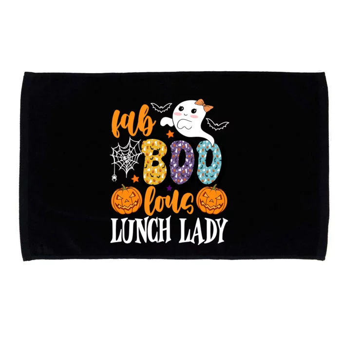 Lunch Lady Boo Halloween Festive Cute Microfiber Hand Towel