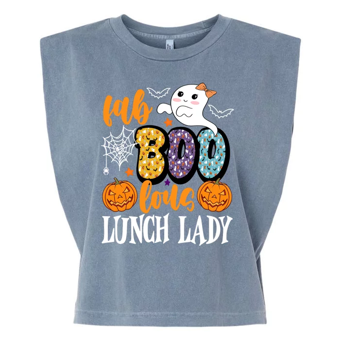 Lunch Lady Boo Halloween Festive Cute Garment-Dyed Women's Muscle Tee