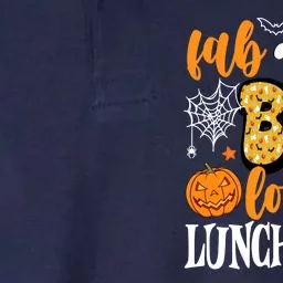 Lunch Lady Boo Halloween Festive Cute Softstyle Adult Sport Polo