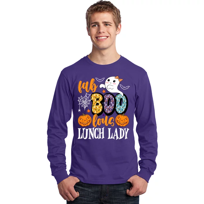 Lunch Lady Boo Halloween Festive Cute Long Sleeve Shirt