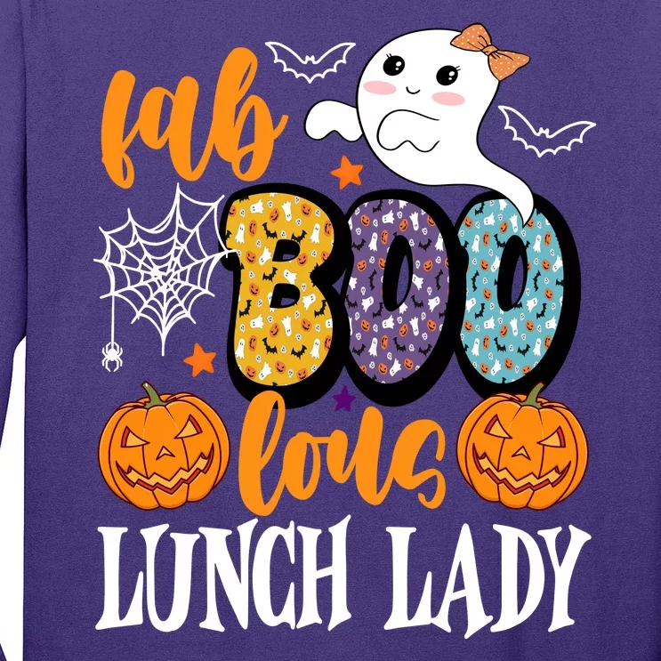 Lunch Lady Boo Halloween Festive Cute Long Sleeve Shirt