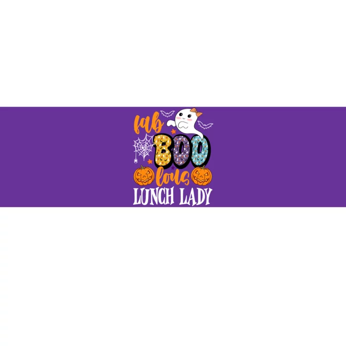 Lunch Lady Boo Halloween Festive Cute Bumper Sticker