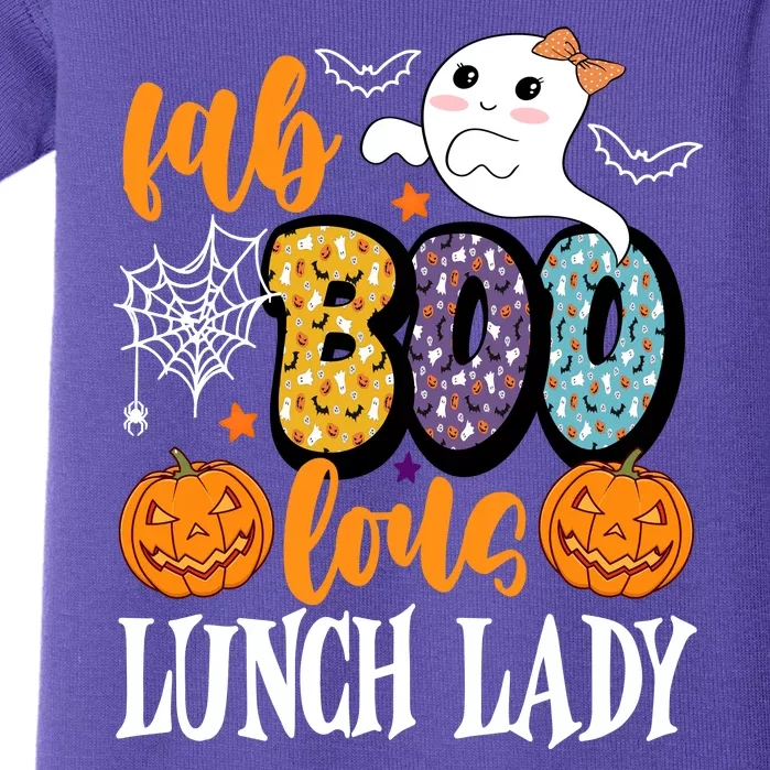 Lunch Lady Boo Halloween Festive Cute Baby Bodysuit