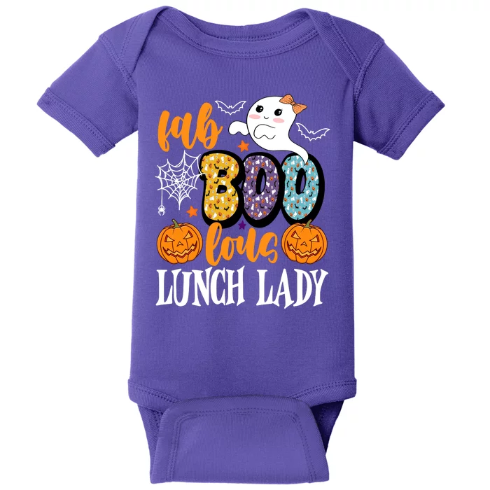 Lunch Lady Boo Halloween Festive Cute Baby Bodysuit