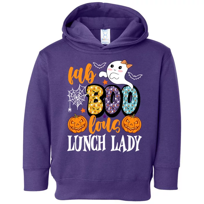 Lunch Lady Boo Halloween Festive Cute Toddler Hoodie