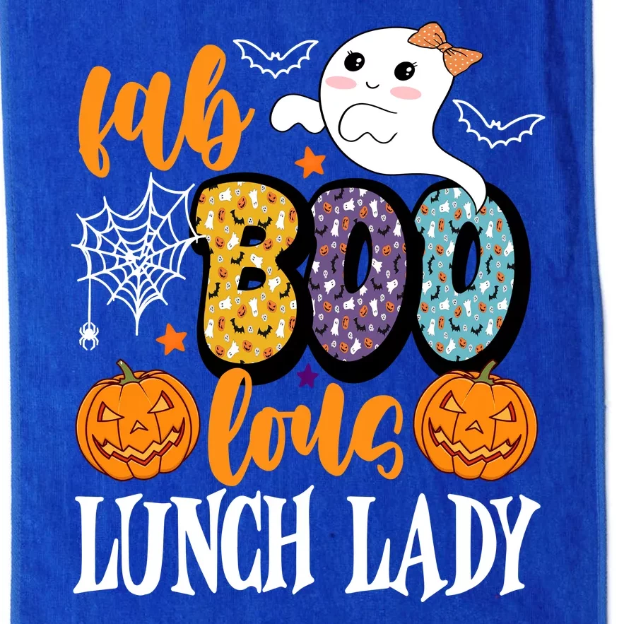 Lunch Lady Boo Halloween Festive Cute Platinum Collection Golf Towel