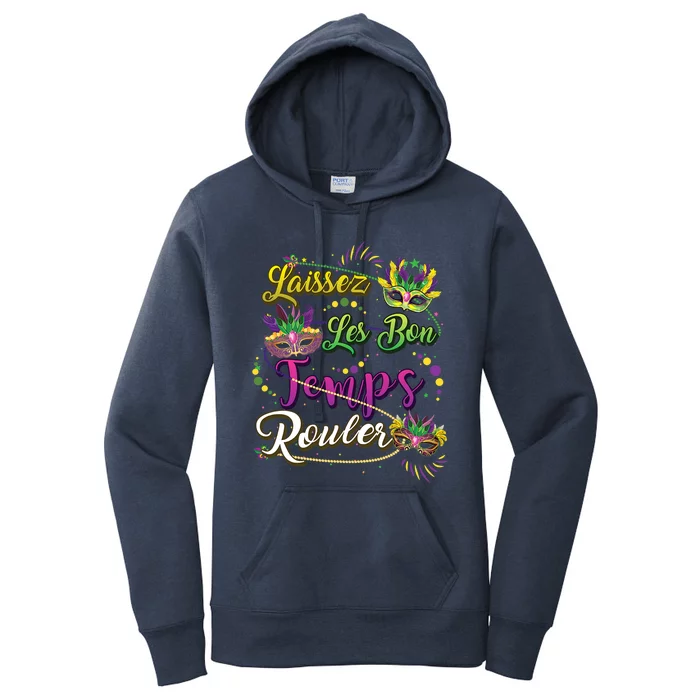 Laissez Les Bon Temps Rouler Mardi Gras Beads Tee Cool Gift Women's Pullover Hoodie