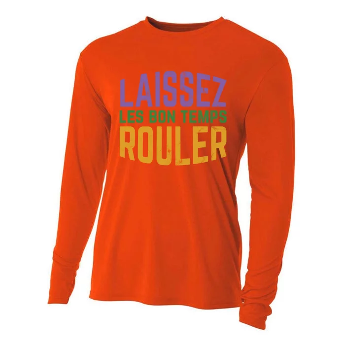 Laissez Les Bon Temps Rouler Mardi Gras Gift Cooling Performance Long Sleeve Crew