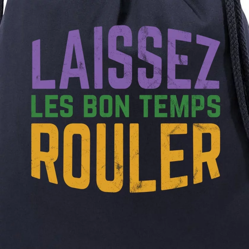 Laissez Les Bon Temps Rouler Mardi Gras Gift Drawstring Bag