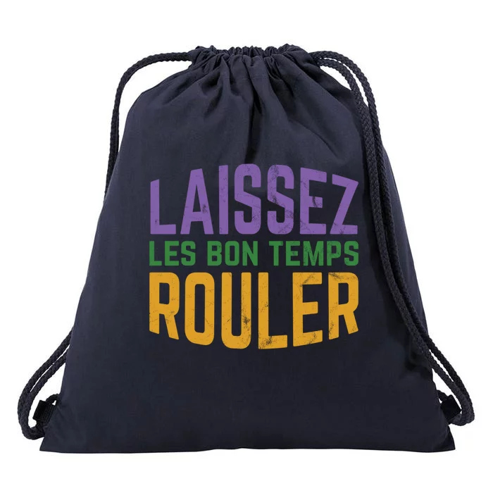 Laissez Les Bon Temps Rouler Mardi Gras Gift Drawstring Bag