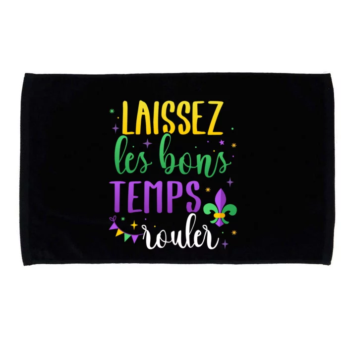 Laissez Les Bons Temps Rouler For Mardi Gras Party Gift Microfiber Hand Towel