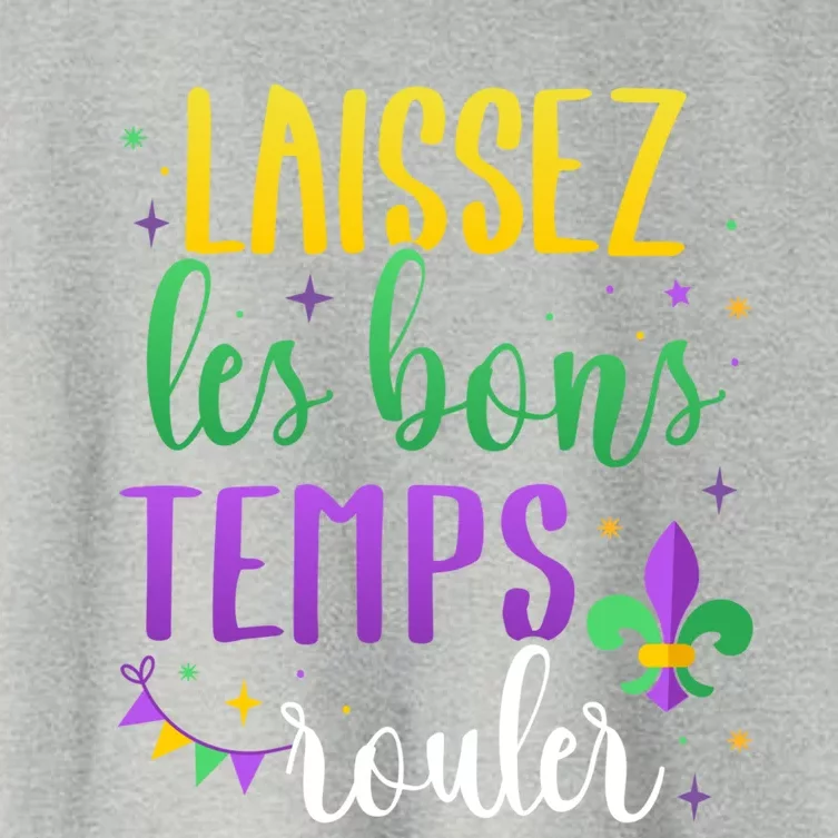 Laissez Les Bons Temps Rouler For Mardi Gras Party Gift Women's Crop Top Tee