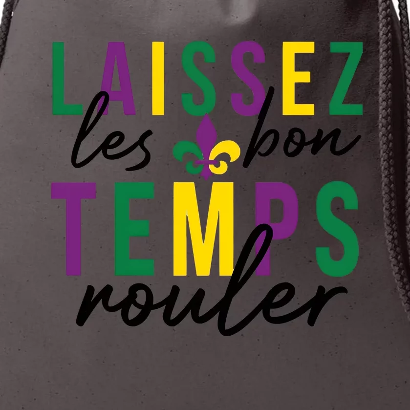 Laissez Les Bon Temps Rouler Mardi Gras Drawstring Bag