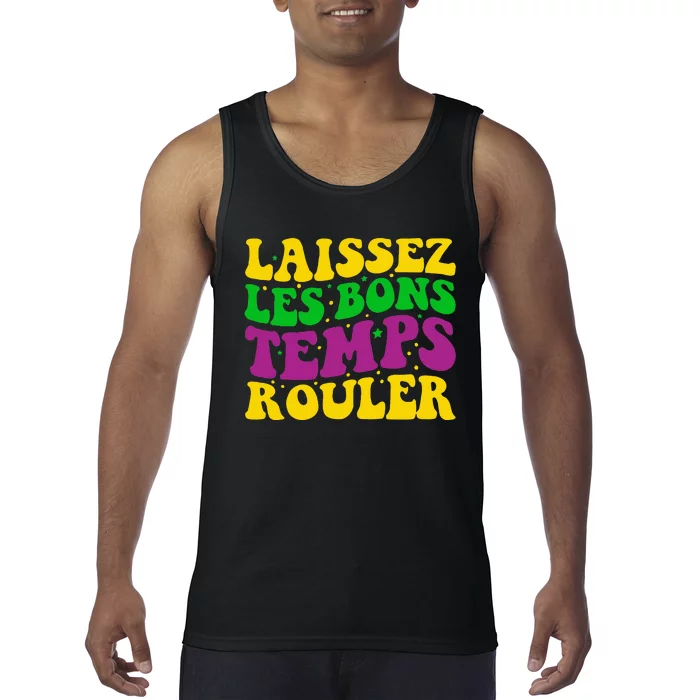 Laissez Les Bons Temps Rouler Mardi Gras New Orleans Tank Top