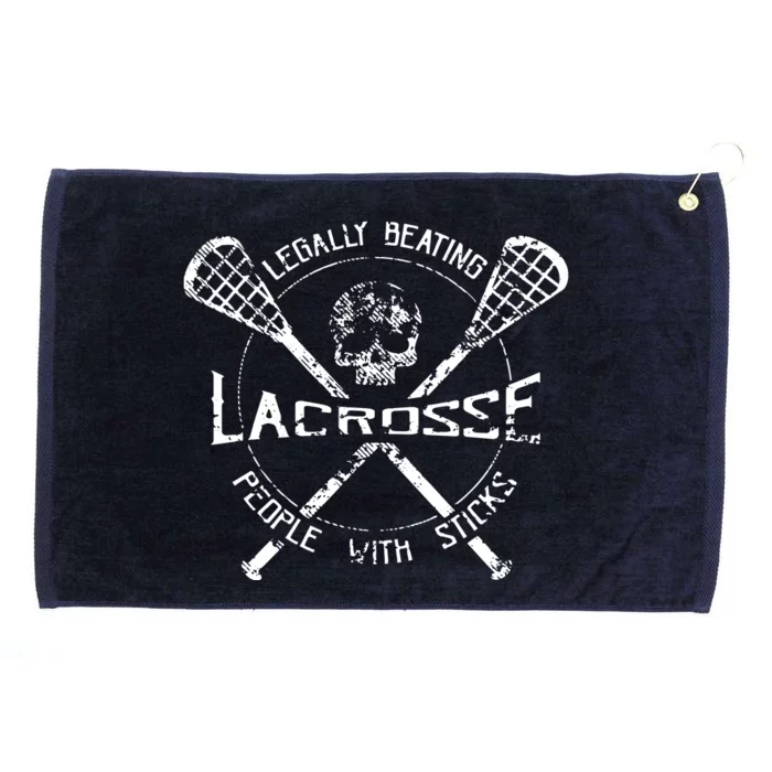 Lacrosse: Legally Beating People With Sticks Grommeted Golf Towel