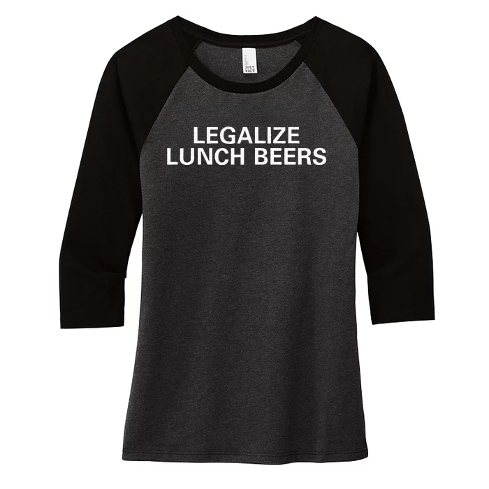 Legalize Lunch Beers Women's Tri-Blend 3/4-Sleeve Raglan Shirt