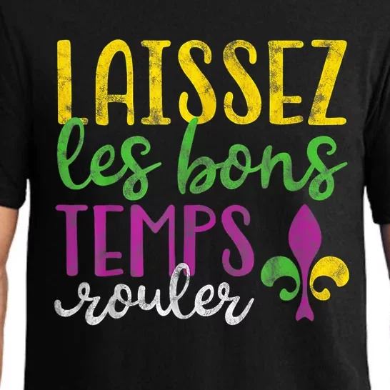 Laissez Les Bons Temps Rouler Mardi Gras New Orleans Pajama Set