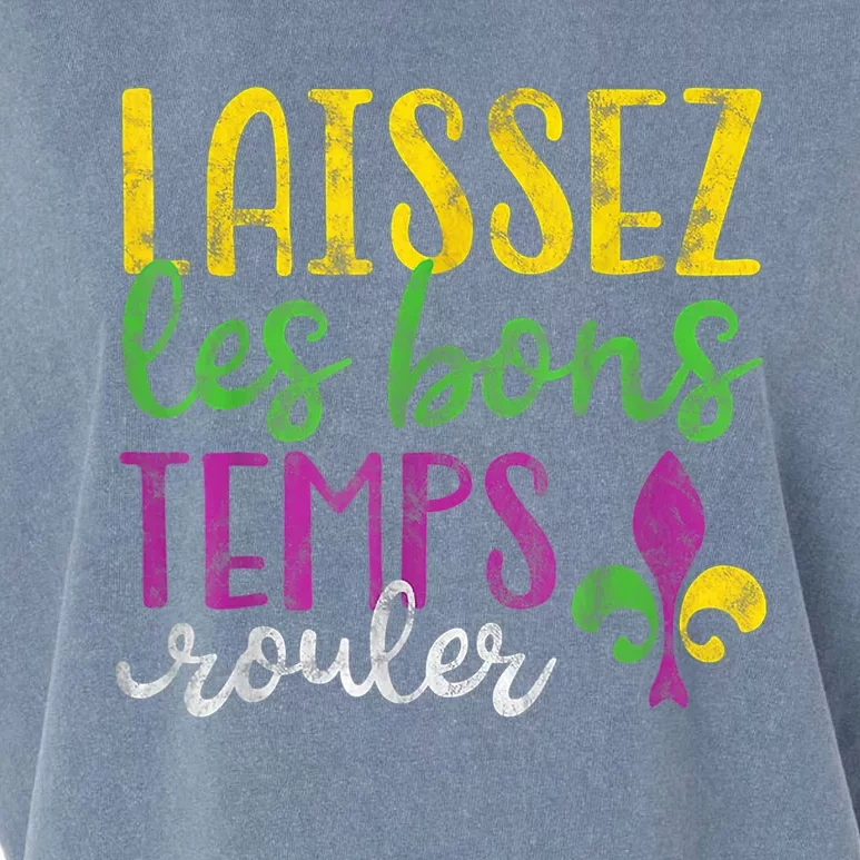 Laissez Les Bons Temps Rouler Mardi Gras New Orleans Garment-Dyed Women's Muscle Tee