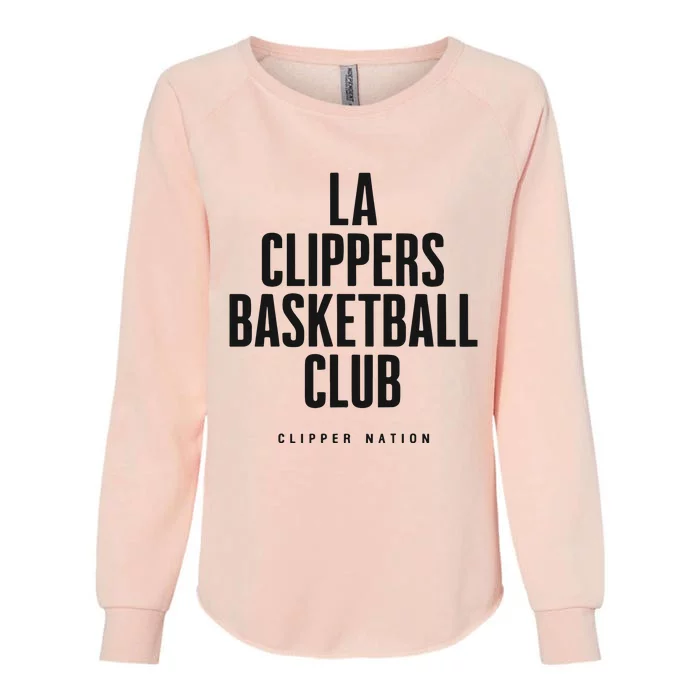 Ladies La Basketball Club Womens California Wash Sweatshirt