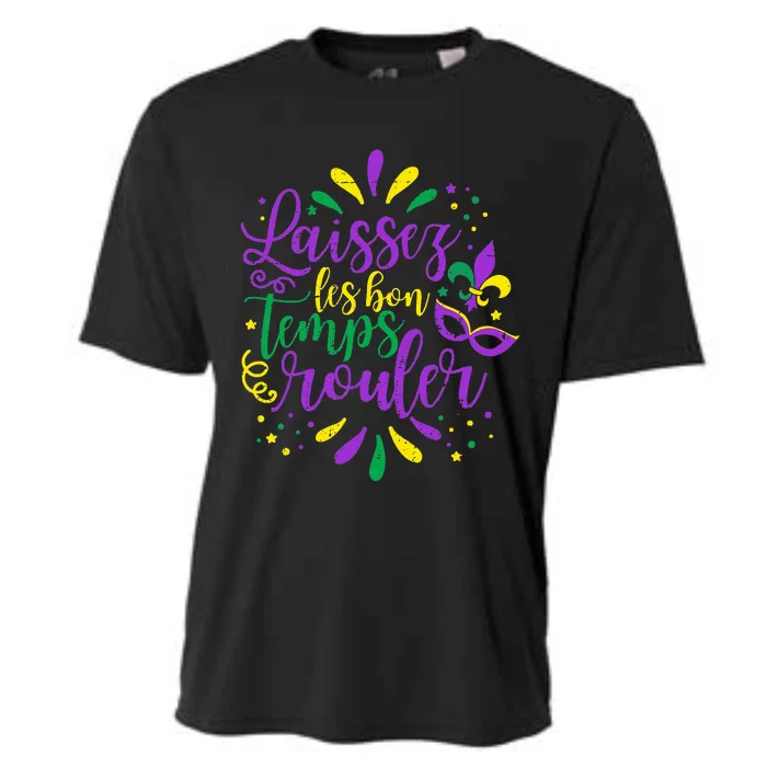 Laissez Les Bons Temps Rouler Mardi Gras New Orleans Cooling Performance Crew T-Shirt