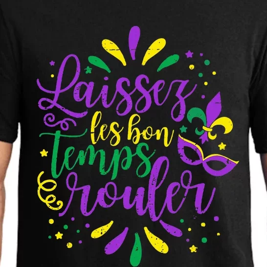 Laissez Les Bons Temps Rouler Mardi Gras New Orleans Pajama Set