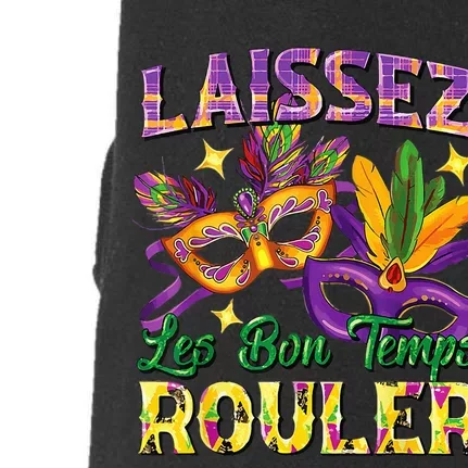 Laissez Les Bon Temps Rouler Mardi Gras 2024 Fleur De Lis1 Doggie 3-End Fleece Hoodie