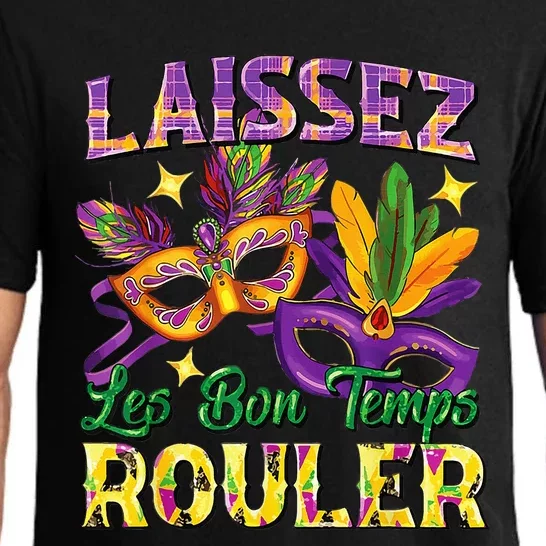 Laissez Les Bon Temps Rouler Mardi Gras 2024 Fleur De Lis1 Pajama Set