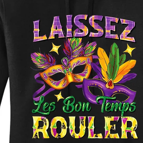 Laissez Les Bon Temps Rouler Mardi Gras 2024 Fleur De Lis1 Women's Pullover Hoodie