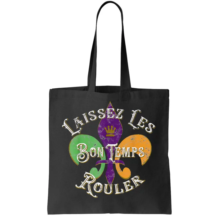 laissez les bon temps rouler mardi gras 2022 fleur de lis Tote Bag