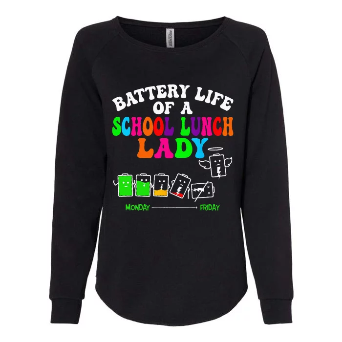 Lunch Lady Battery Cafeteria Food Preparation Assistant Womens California Wash Sweatshirt