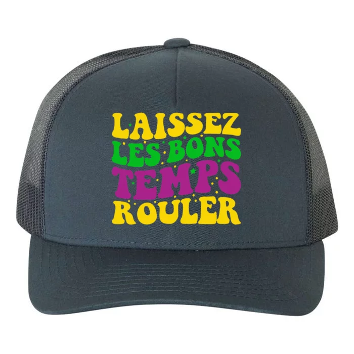 Laissez Les Bons Temps Rouler Mardi Gras New Orleans Yupoong Adult 5-Panel Trucker Hat