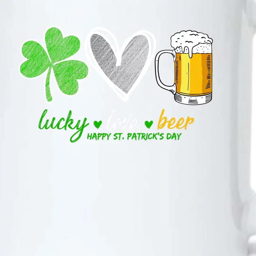 Lucky Love Beer Shamrock Happy St Patrick's Day Meaningful Gift Black Color Changing Mug