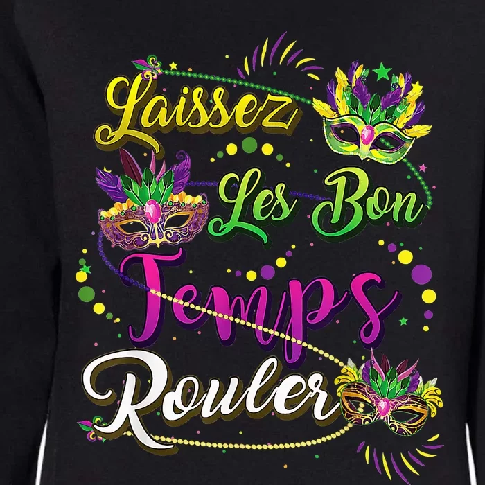 Laissez Les Bons Temps Rouler Mardi Gras 2024 New Orleans Womens California Wash Sweatshirt