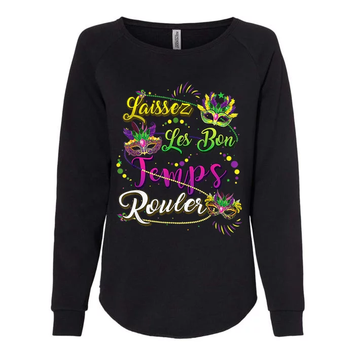 Laissez Les Bons Temps Rouler Mardi Gras 2024 New Orleans Womens California Wash Sweatshirt