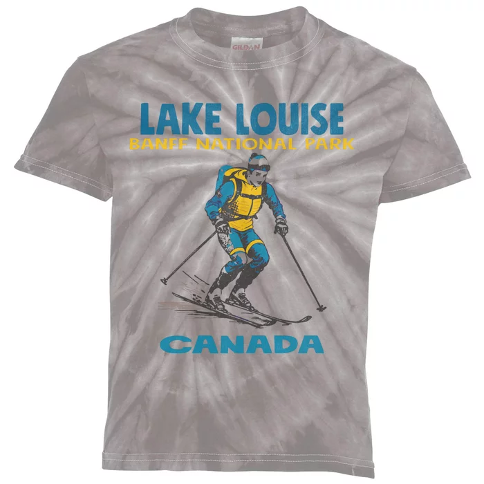 Lake Louise Banff National Park Alberta Canada. Kids Tie-Dye T-Shirt