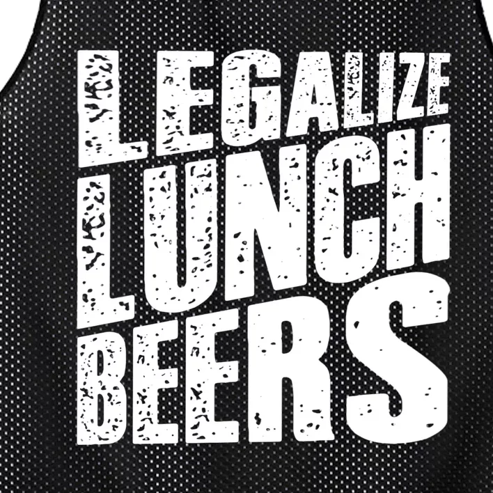 Legalize Lunch Beers Funny Quote Mesh Reversible Basketball Jersey Tank