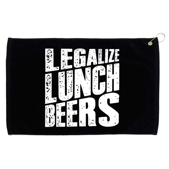 Legalize Lunch Beers Funny Quote Grommeted Golf Towel