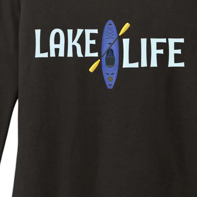 Lake Life Blue Kayak Gift Womens CVC Long Sleeve Shirt