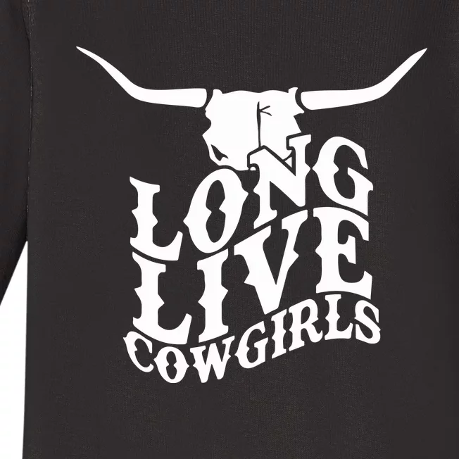 Long Live Cowgirls Baby Long Sleeve Bodysuit