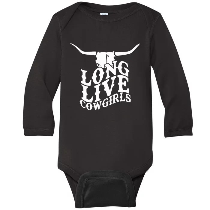 Long Live Cowgirls Baby Long Sleeve Bodysuit