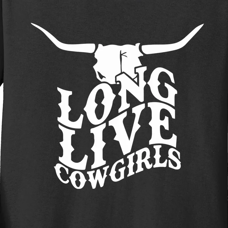 Long Live Cowgirls Kids Long Sleeve Shirt