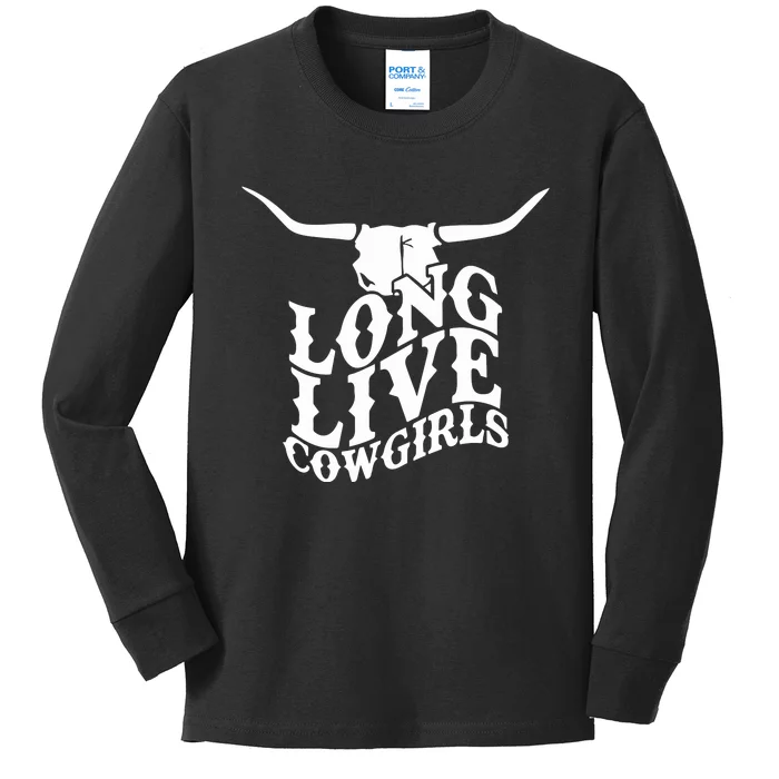 Long Live Cowgirls Kids Long Sleeve Shirt