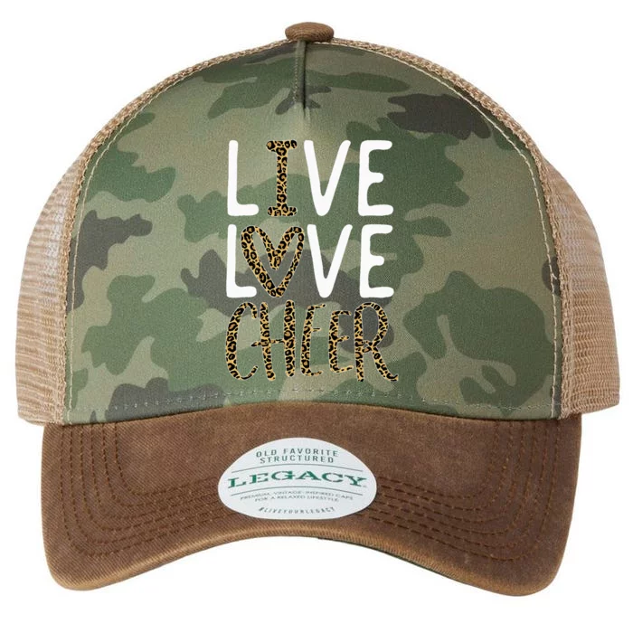 Live Love Cheer Cheerleading Cheerleader Cheer Legacy Tie Dye Trucker Hat