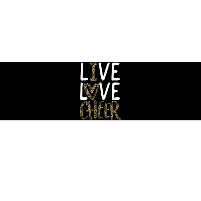 Live Love Cheer Cheerleading Cheerleader Cheer Bumper Sticker