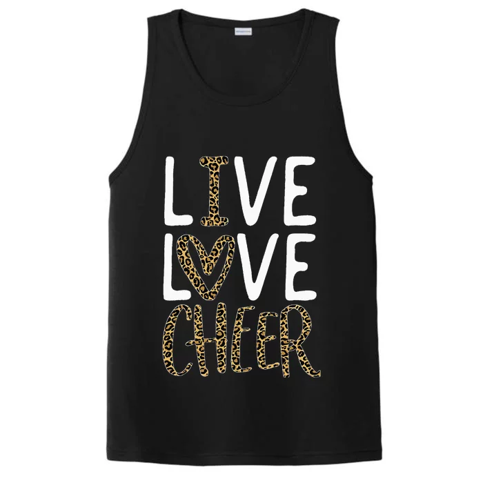 Live Love Cheer Cheerleading Cheerleader Cheer Performance Tank