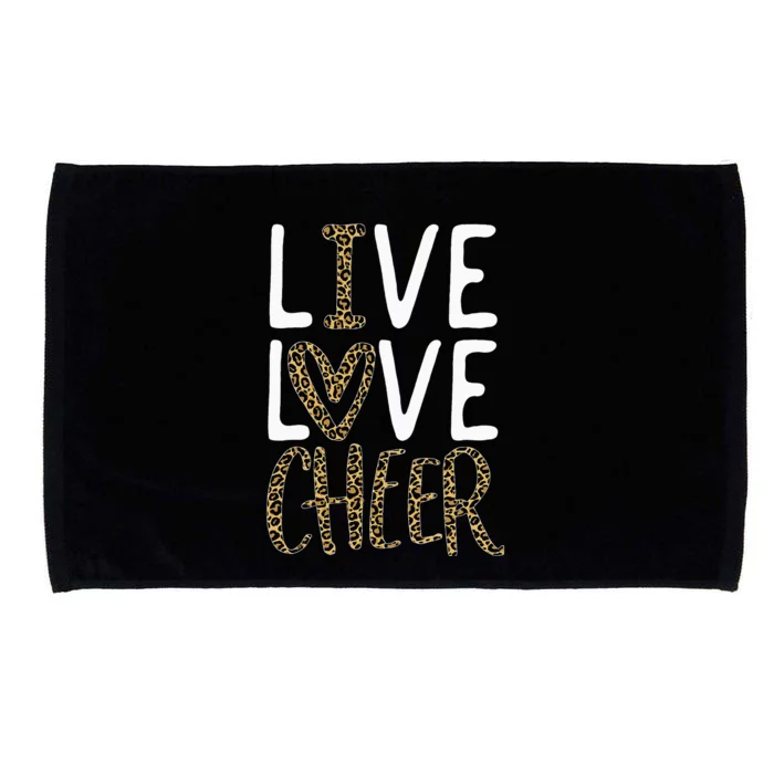 Live Love Cheer Girl Cheerleading Cheerleader Women Cheer Microfiber Hand Towel